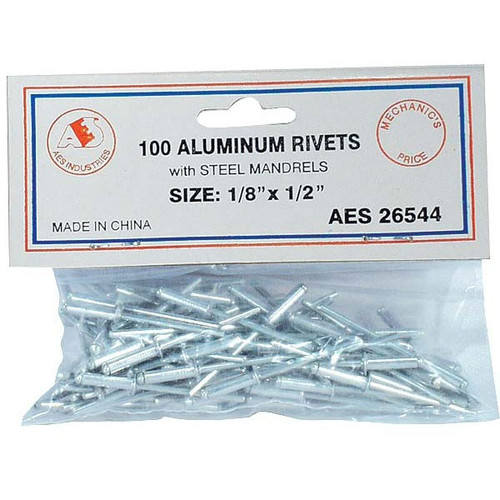 Aluminum Rivets - 1/8" x 1/2" 26544