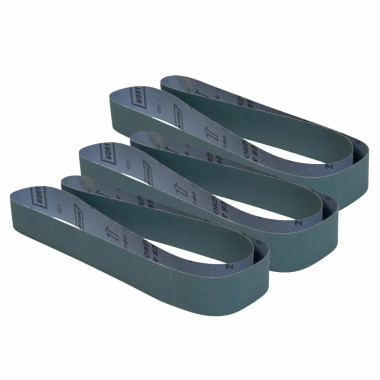 JET Tools 577519 2" x 48" 80 Grit Zirconium Oxide Belts -3PCS SET
