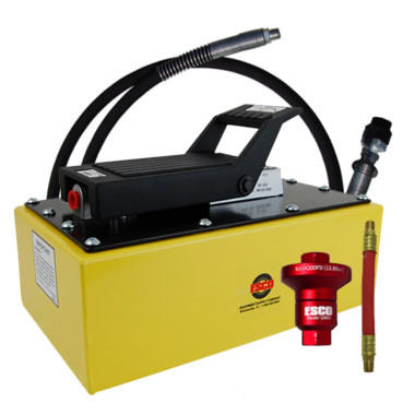 Esco 10593C Pump, Air/Hydraulic, 5 Quart Kit (Contains 10592, 10604 Hose And 10601K Reducer Kit)