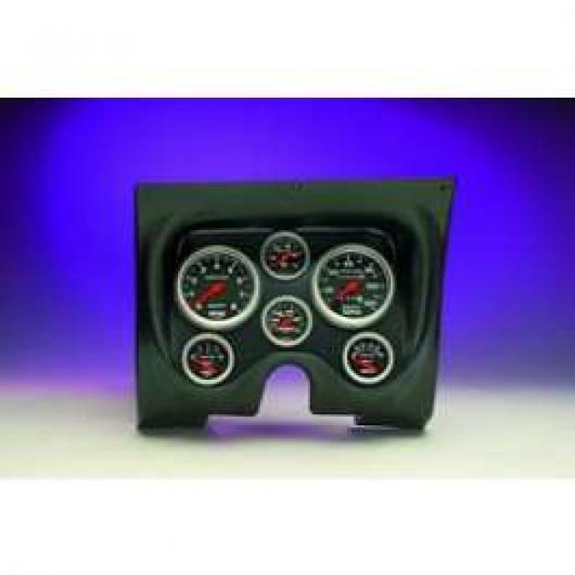 Camaro Instrument Cluster Panel, Black Textured Finish, With Sport-Comp Series AutoMeter Gauges, 1967-1968