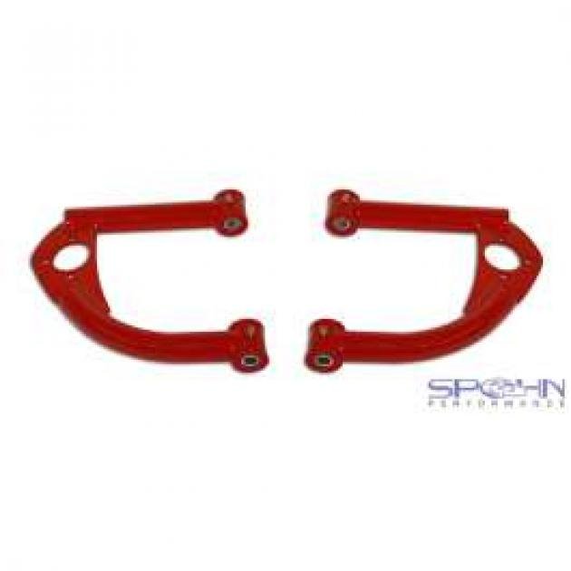 Camaro Upper Control Arms, Front, Tubular, Red, With Bushings, 1993-2002