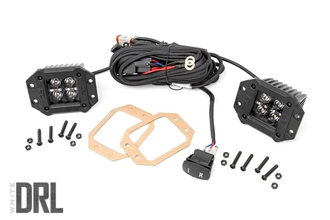 Rough Country 70803BLKDRL Cube Light Pod – 2 in., Sold as Pair