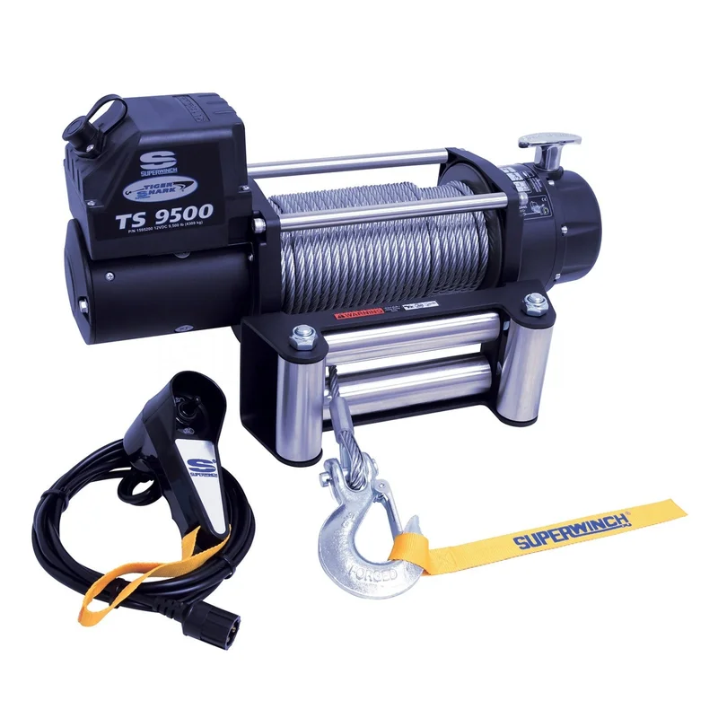 Superwinch 12 Volt Tiger Shark 9500lbs. Winch – 95 ft. Steel Cable