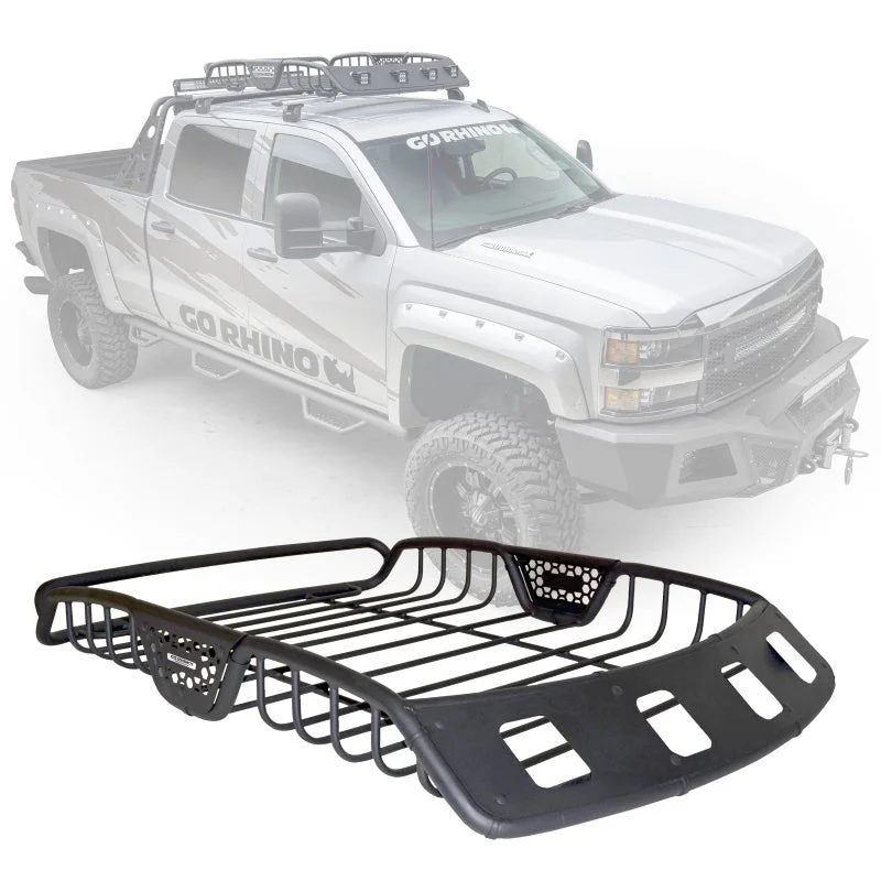 Go Rhino SR40 Universal NO DRILL Roof Safari Rack for LED Lights (48″ or 60″ Long)