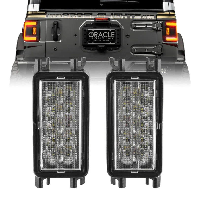 Oracle 2018+ Jeep Wrangler JL Dual Function Reverse LED Flush Taillight – Amber/White