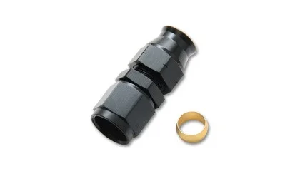 Vibrant -6AN Female to 3/8in Tube Adapter Fitting (w/ Brass Olive Insert) vib16446