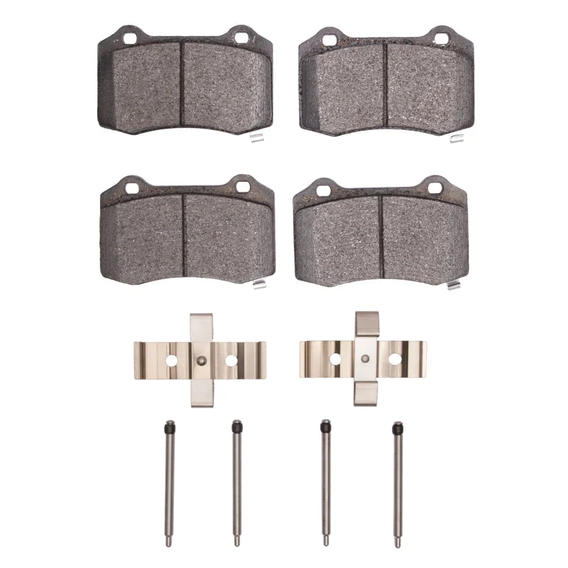 R1 2004-2024 Dodge Charger / Challenger 4 Piston Rear R1 Euro Ceramic Pads & Hardware Kit