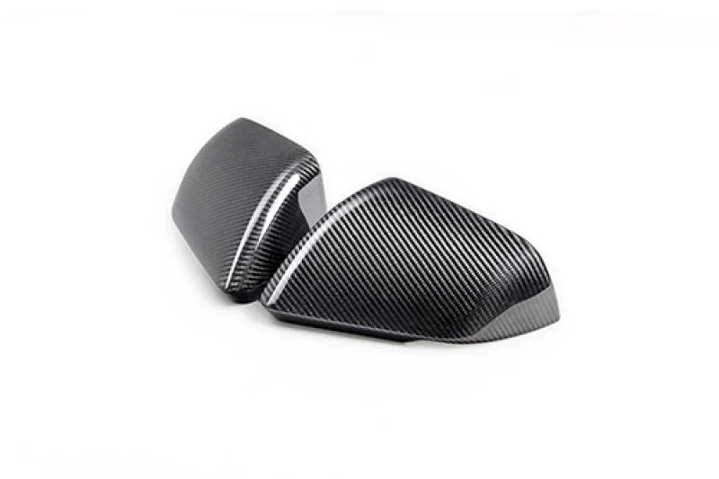 Ford Racing 24-25 Mustang (w/Integrated Turn Signals) Carbon Fiber Mirror Skull Caps – Gloss