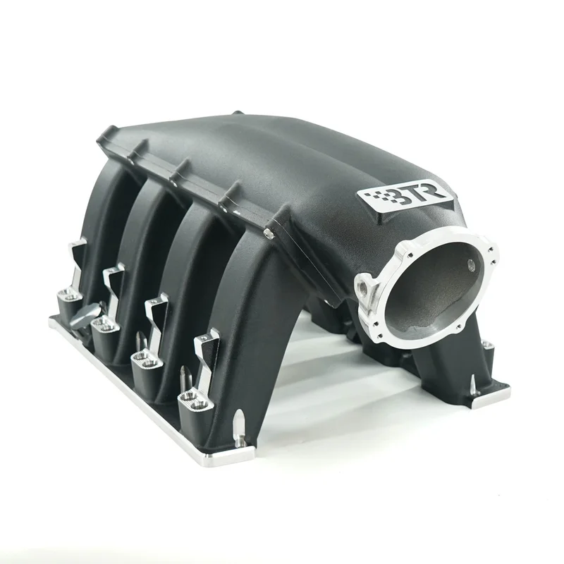 BTR TRINITY INTAKE MANIFOLD – HEMI 5.7/6.4 LONG RUNNER – BLACK – DUAL INJECTOR – TRA-HEMI-BLK-LL-2i