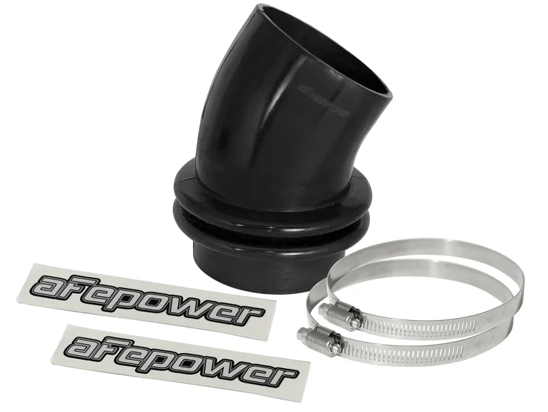 aFe Magnum FORCE Silicone Coupling Kit 3-1/2in ID x 30 Deg. Bellows Elbow – Black