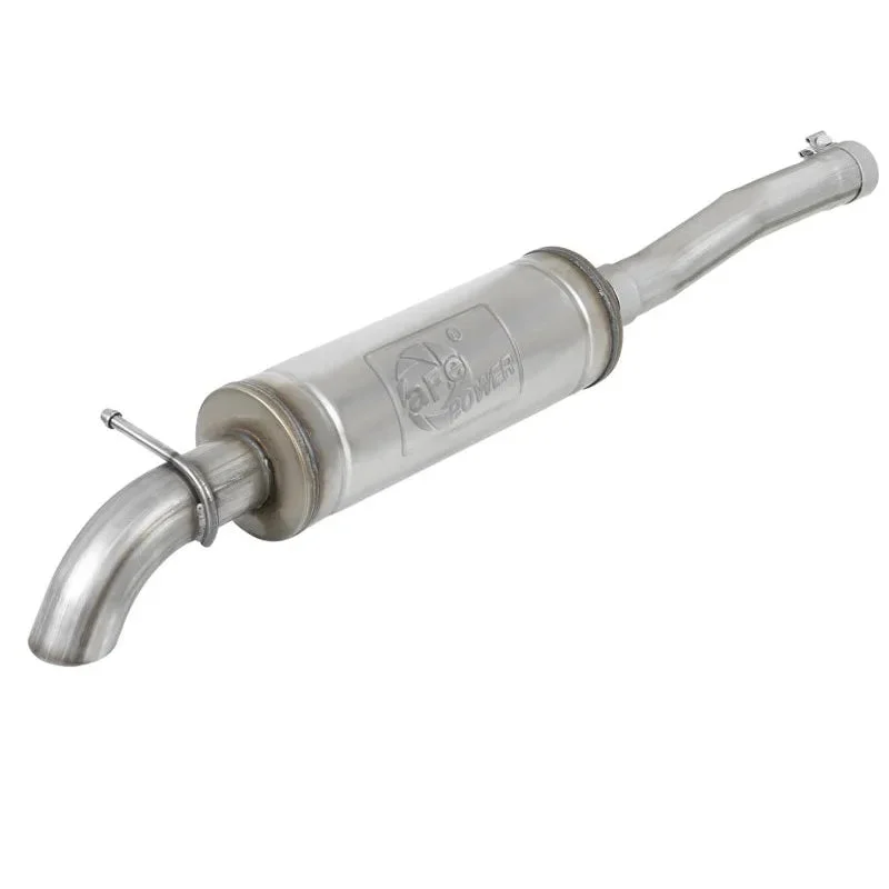 aFe Rock Duster 3in 409 SS Cat-Back Before Axle Turn-Down Exhaust 2018+ Jeep Wrangler (JL) V6 3.6L