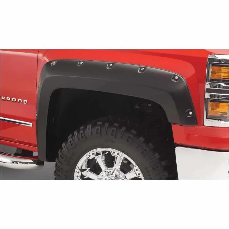 Bushwacker Pocket Style Fender Flares 4pc Black 19-20 Chevrolet Silverado 1500