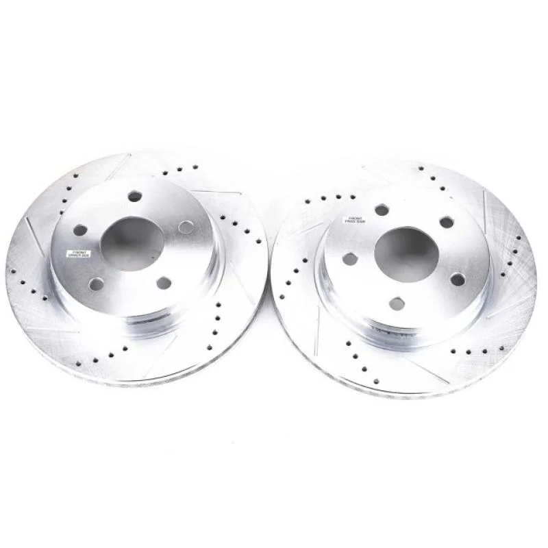 Power Stop 07-09 Chrysler Aspen Front Evolution Drilled & Slotted Rotors – Pair