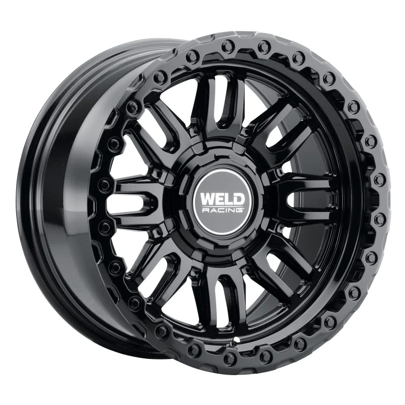 Weld Off-Road Swift 17x9in – 5×114.3 / 5×127 BP – ET-12 – 78.1mm CB – Gloss Black Wheel & Ring
