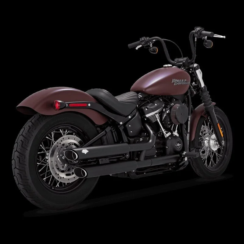 Vance & Hines 18-24 Harley-Davidson Softail Models Twin Slash Slip-ons – Black