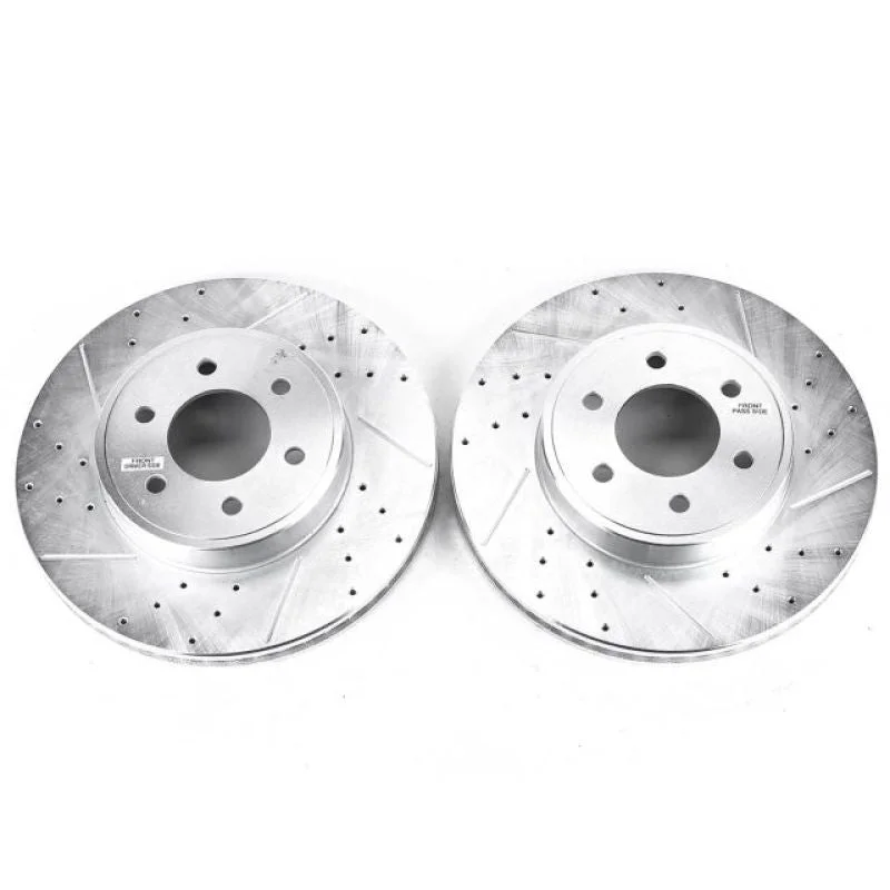 Power Stop 2003 Dodge Durango Front Evolution Drilled & Slotted Rotors – Pair