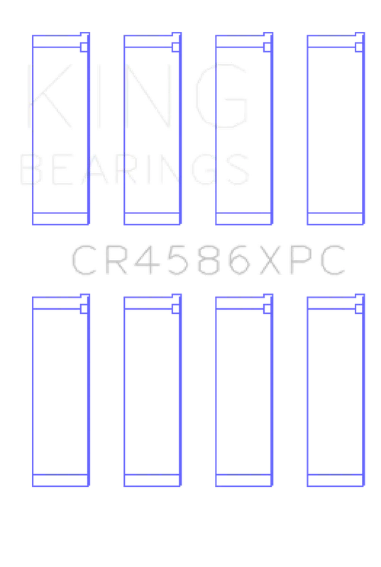 King Engine Bearings Mitsubishi 4B11T (Size .026) Coated Performance Rod Bearing Set