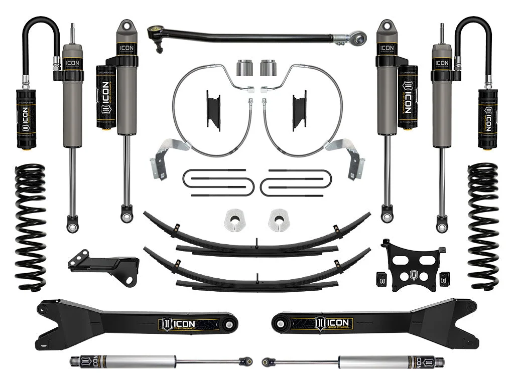 ICON 2023 Ford F-250/F-350 Super Duty 4WD Diesel 4.5″ Lift Stage 4 Suspension System W/ Radius Arms & Expansion Packs