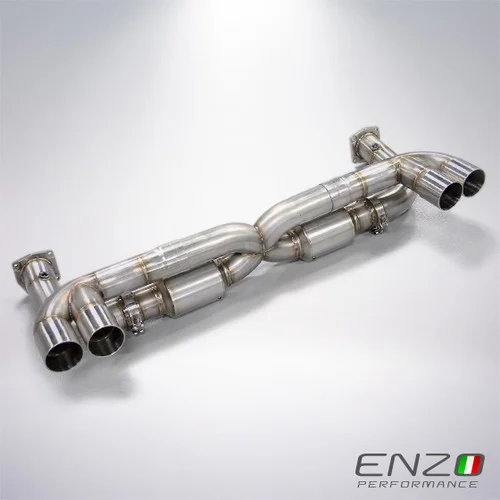 Enzo Performance Porsche 911 Turbo 997 X-Pipe Exhaust