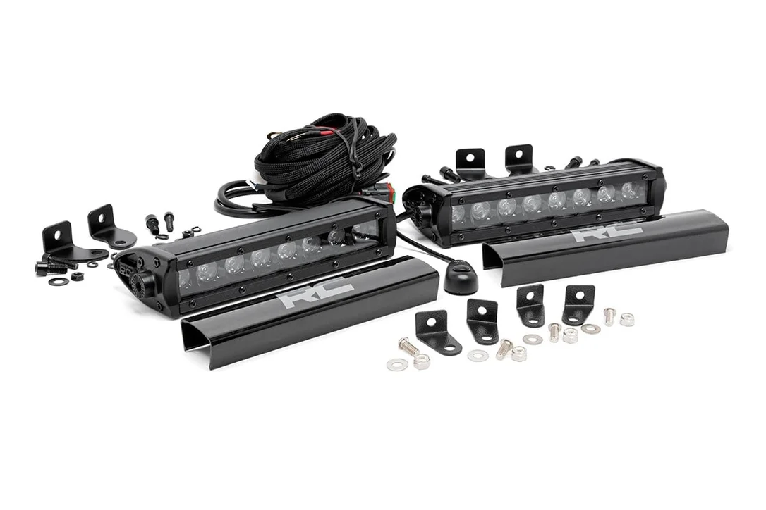 LED Light | Grille Mount | 8″ LED w/ Brackets | Ford F-250/F-350 Super Duty Lariat 2WD/4WD | 2017 | Rough Country | 70697