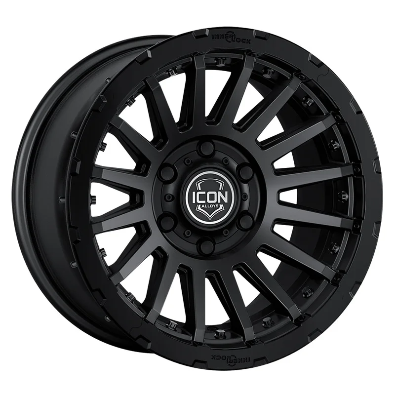 ICON Alloys Recon Pro Satin Black 17 X 8.5 / 5 X 5 -6mm Offset 4.5″ BS