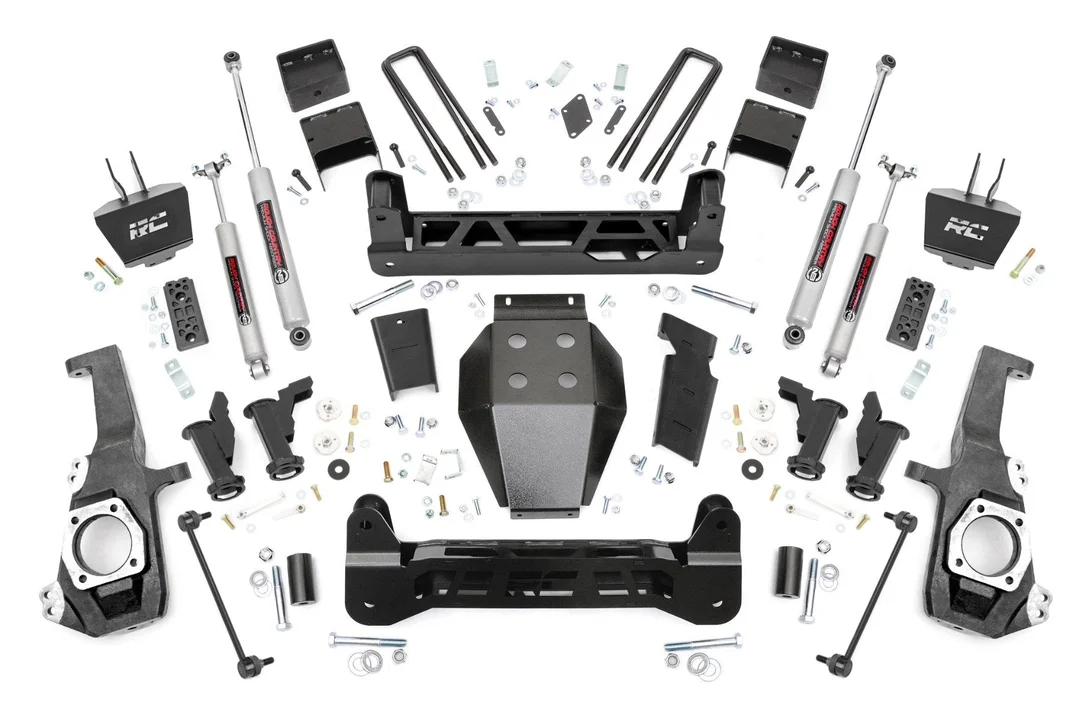 5 Inch Lift Kit | Torsion Drop | Chevrolet Silverado/GMC Sierra 2500HD/3500HD | 2020-2022 | Rough Country | 11030