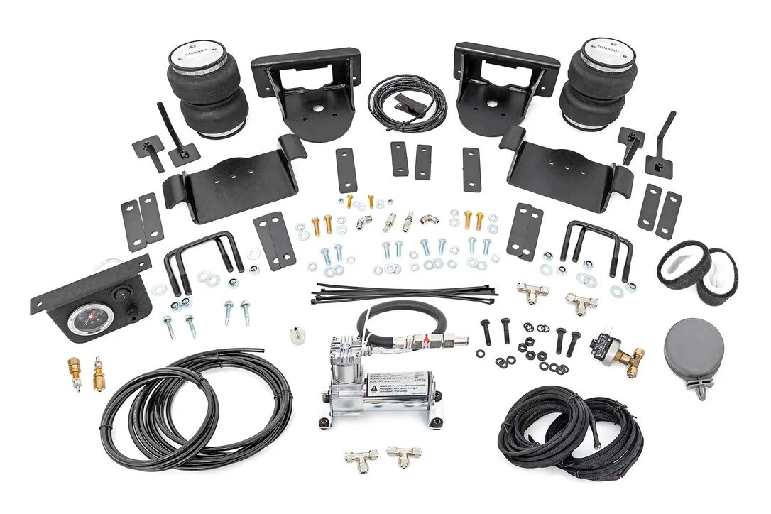 Air Spring Kit w/Compressor | 0-6″ Lifts | Ford F-150 4WD | 2015-2020 | Rough Country | 10017C