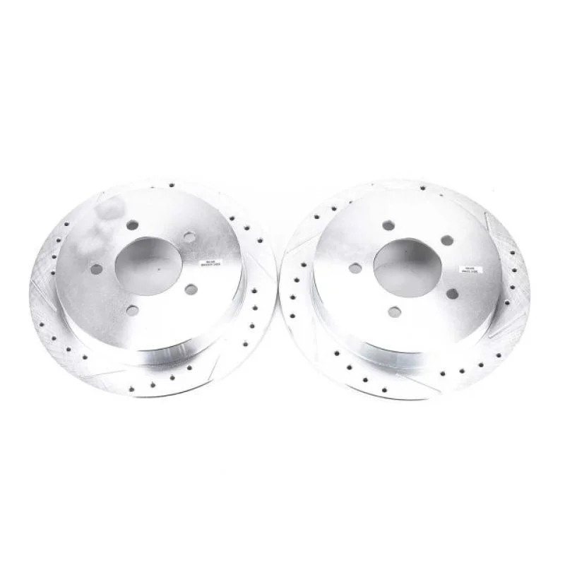 Power Stop 2000-2002 Ford Expedition Rear Evolution Drilled & Slotted Rotors – Pair