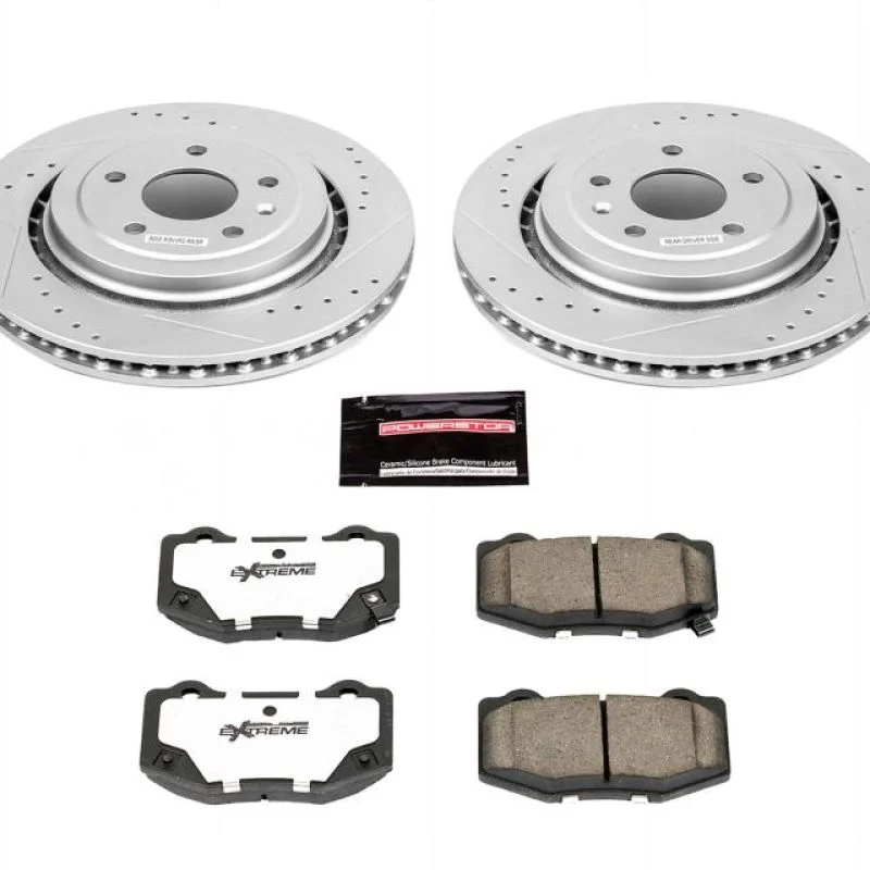Power Stop 2014-2019 Chevy Corvette Rear Z26 Street Warrior Brake Kit
