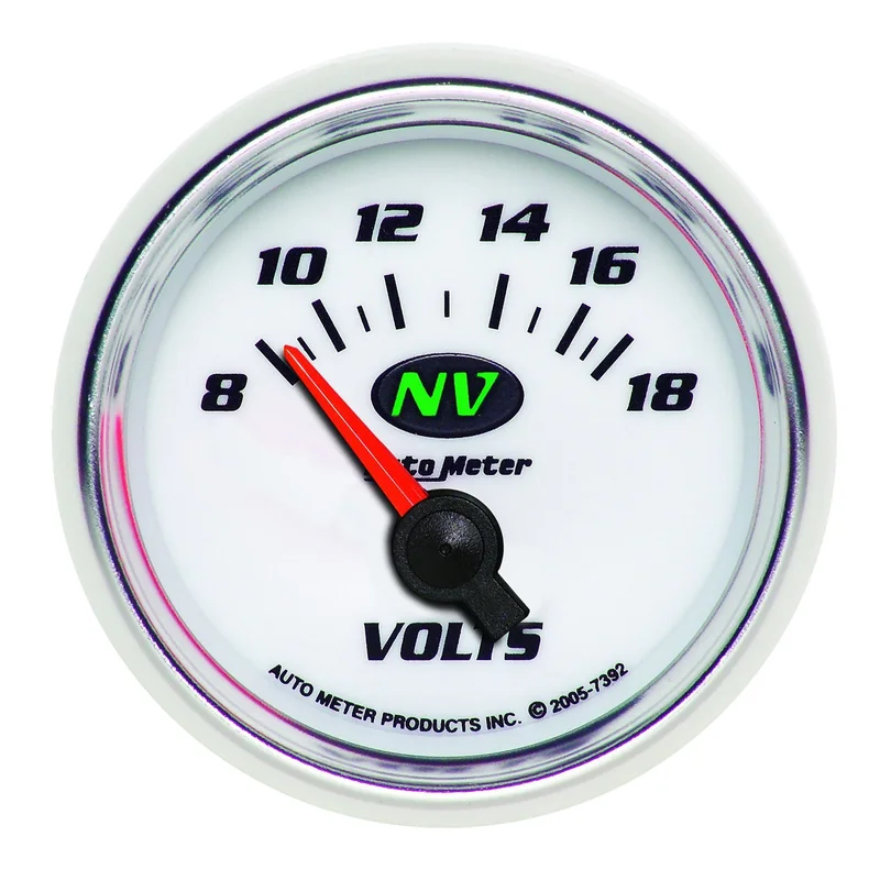 GAUGE, VOLTMETER, 2 1/16in, 18V, ELECTRIC, NV