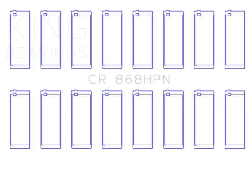King Ford Prod V8 4.6L/5.4L (Size 0.50) Performance Rod Bearing Set