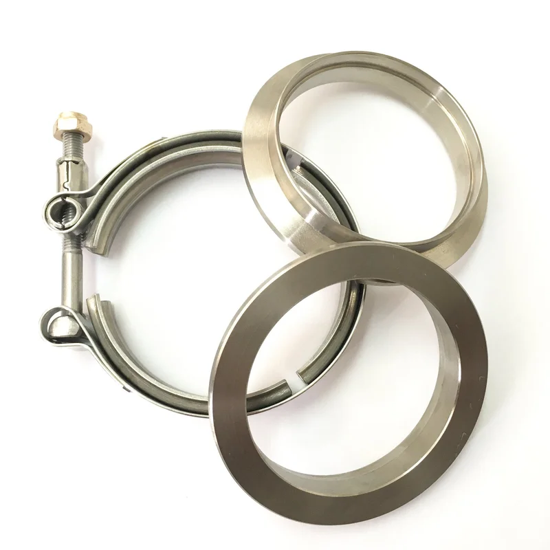 2.5” Titanium V-Band Assembly (2 Flanges & 1 Clamp)