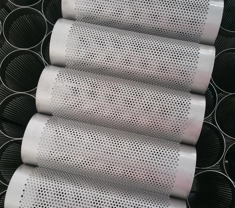 3.15″ Titanium Perforated Punch Tube 10.9″ OAL 1mm/.039″