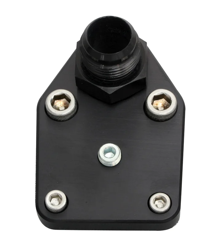 FUEL PUMP PLT, BILLET ALUMINUM WITH FITTING, SBC