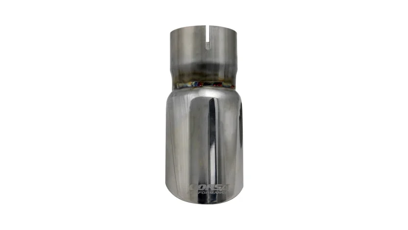 Corsa Single Universal 2.5in Inlet / 3in Outlet Polished Pro-Series Exhaust Tip Kit