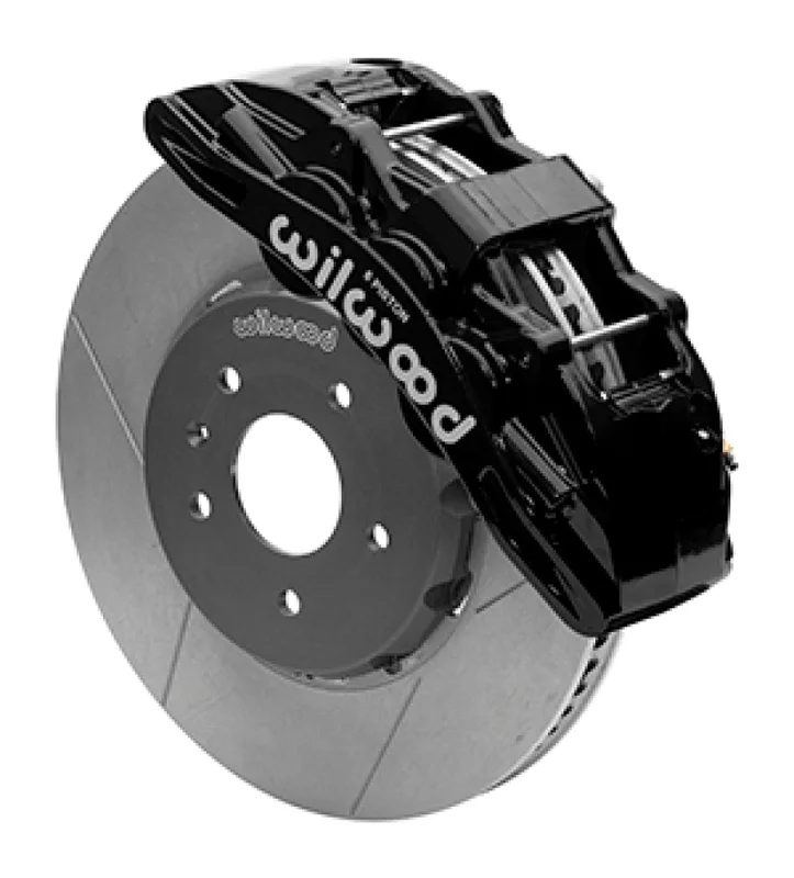 Wilwood 2014-2019 Chevy Corvette SX6R Front Brake Kit 14in SRP Slotted/Drilled Black – w/ Lines