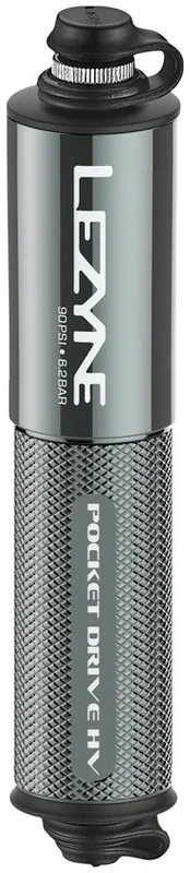Lezyne Pocket Drive HV Frame Pump – Gloss Lite Gray