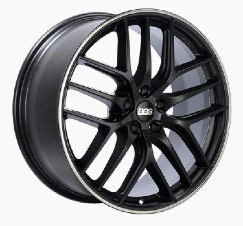 BBS CC-R 19×8.5 5×114.3 ET30 Satin Black Polished Rim Protector Wheel -82mm PFS/Clip Required