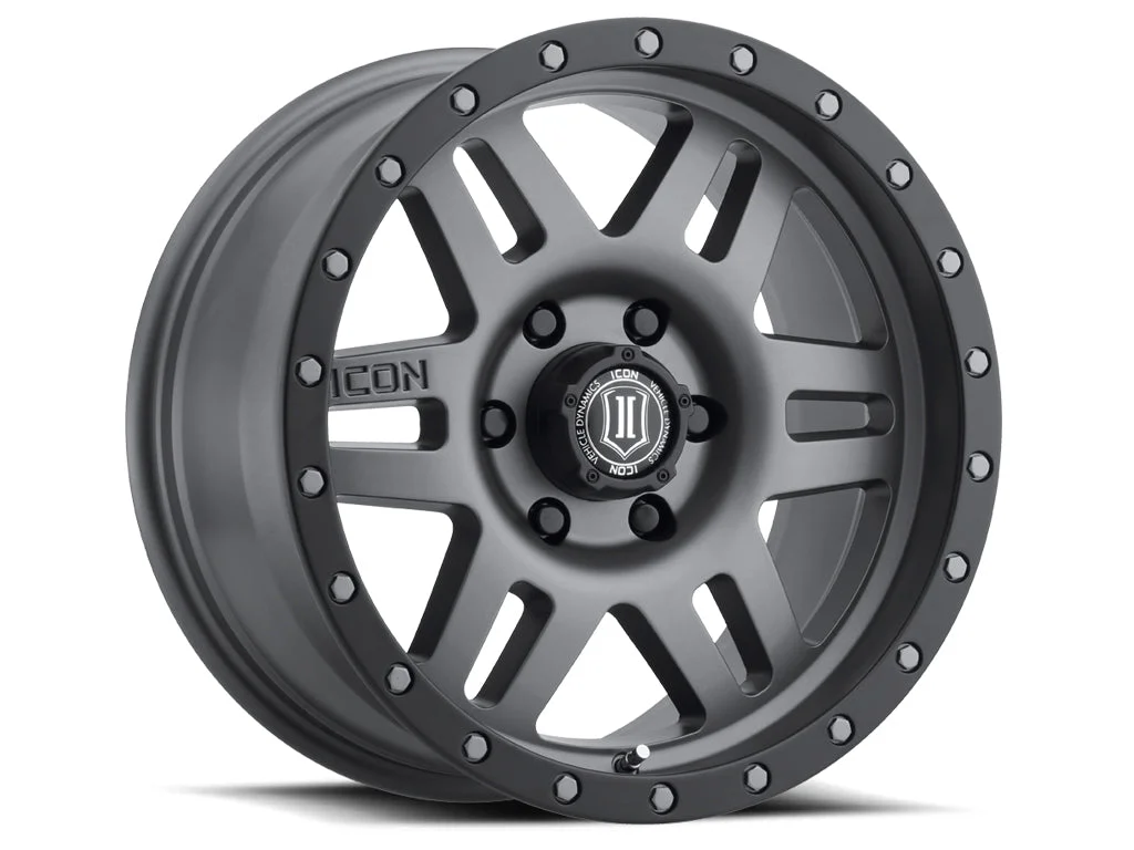 ICON ALLOYS SIX SPEED TITANIUM – 17 X 8.5 / 5 X 5 / -6MM / 4.5″ BS