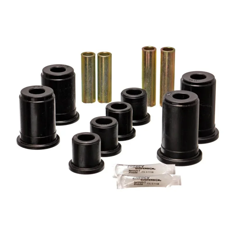 Energy Suspension 99-04 Chevy Silverado/GMC Sierra Black Front and Lower Control Arm Bushing Set