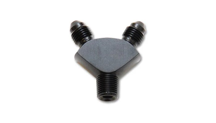 Y Adapter Fitting, Size: 1/8in NPT In x -3AN x -3AN Out