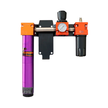 Tsunami Filtration Package #2 - 50 SCFM water separator with regulator and lubricator (F/R/L - filter /regulator / lubricator)