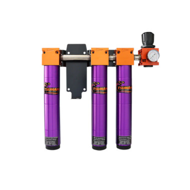 Tsunami Filtration Package #6 - 50 SCFM Water Separator, Oil Coalescing Filter, Activated Carbon Filter (3-stage) w/ Regulator