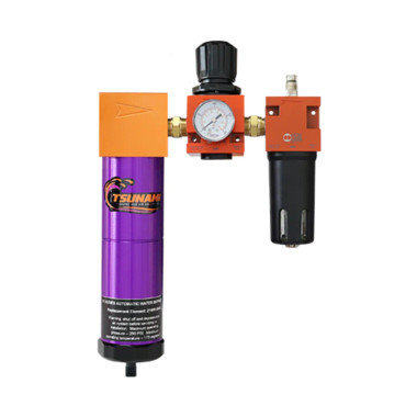 Tsunami Filtration Package #2 - 20 SCFM water separator with regulator and lubricator (F/R/L - filter /regulator / lubricator)