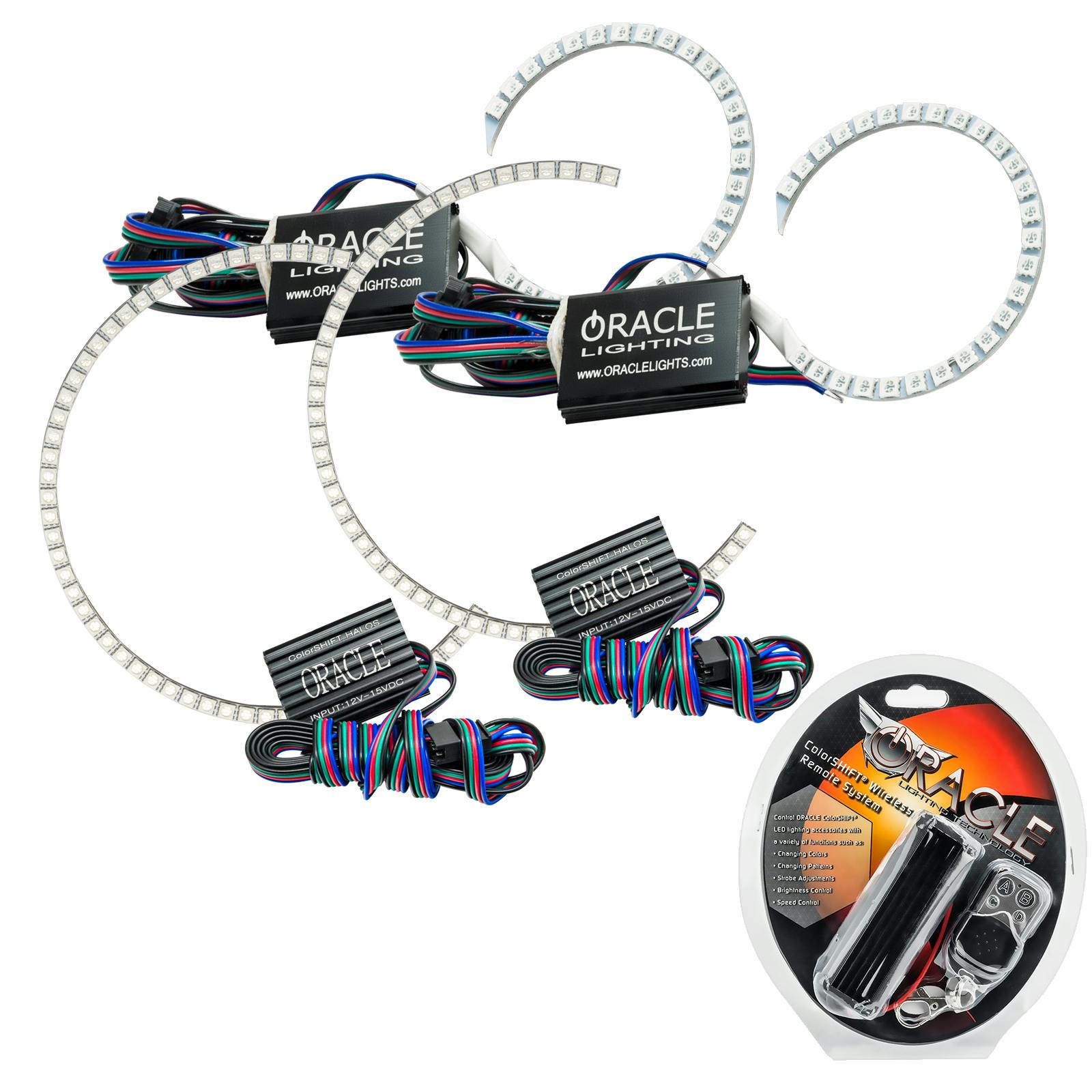 Oracle Lighting 2204-330 2006-2013 Chevy Impala HL Halo - CS - w/RF Ctrl
