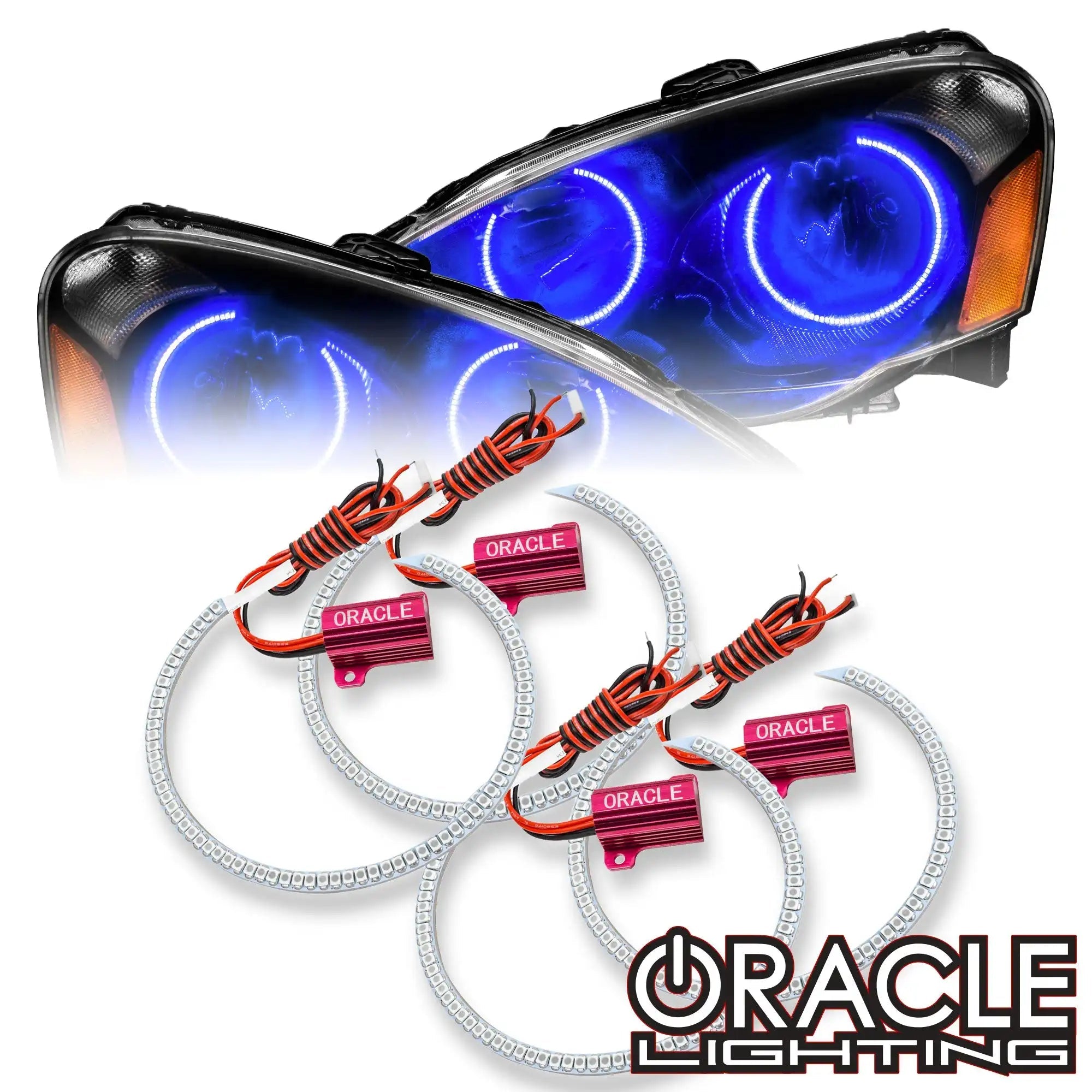 Oracle Lighting 2205-001 2002-2004 Acura RSX LED Headlight Halo Kit - White