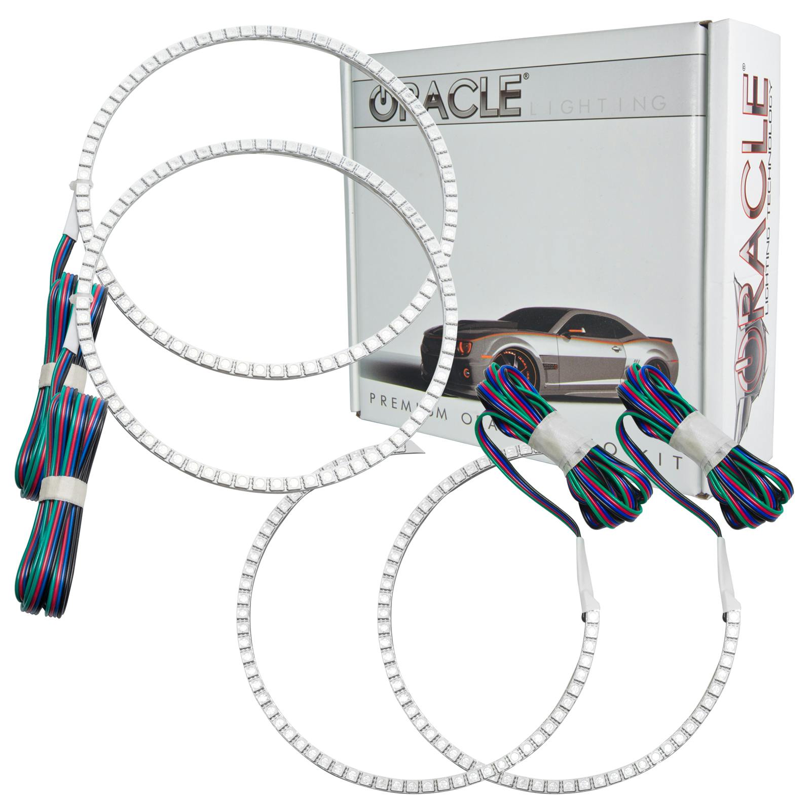 Oracle Lighting 2235-504 2002-2005 Dodge Ram LED Headlight Halo Kit - ColorSHIFT - w/Simple Controller