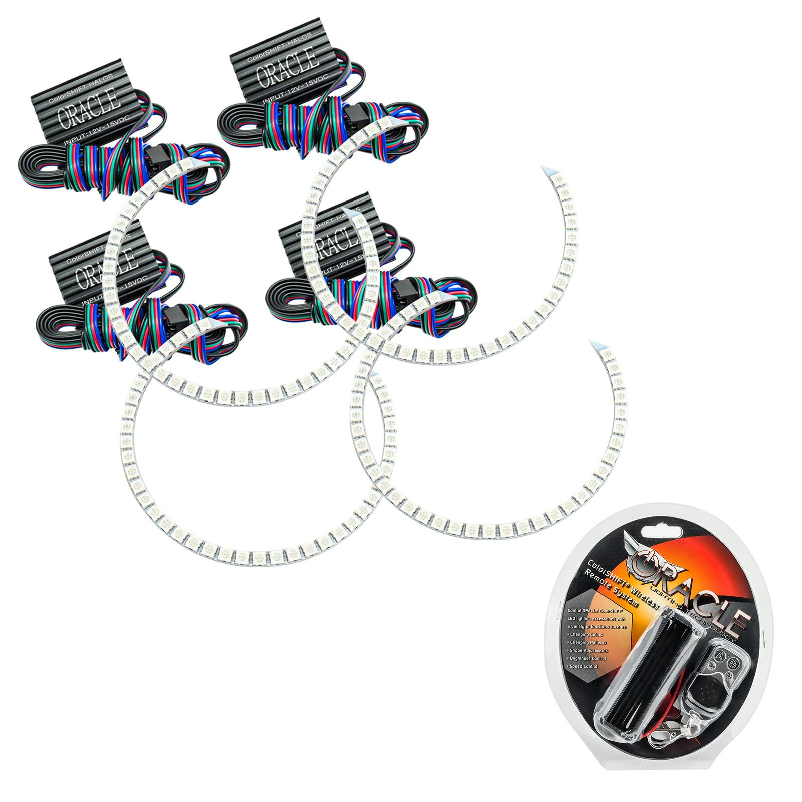 Oracle Lighting 2258-330 2011-2016 Ford F-250/350 SD Round Ring HL Halo - CS - w/RF Ctrl