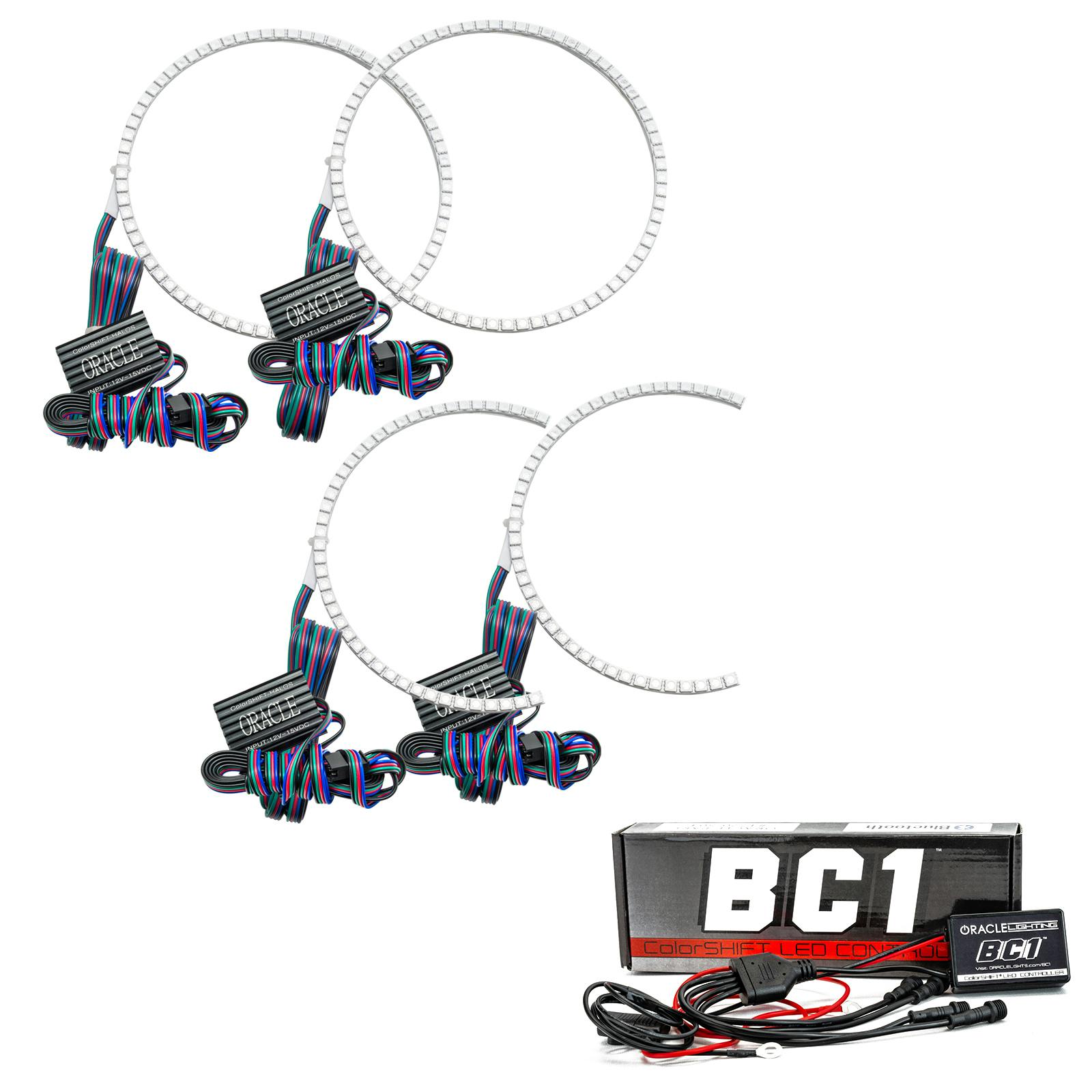 Oracle Lighting 2261-335 2014-2015 Infiniti Q60 LED Headlight Halo Kit - ColorSHIFT - w/BC2 Controller