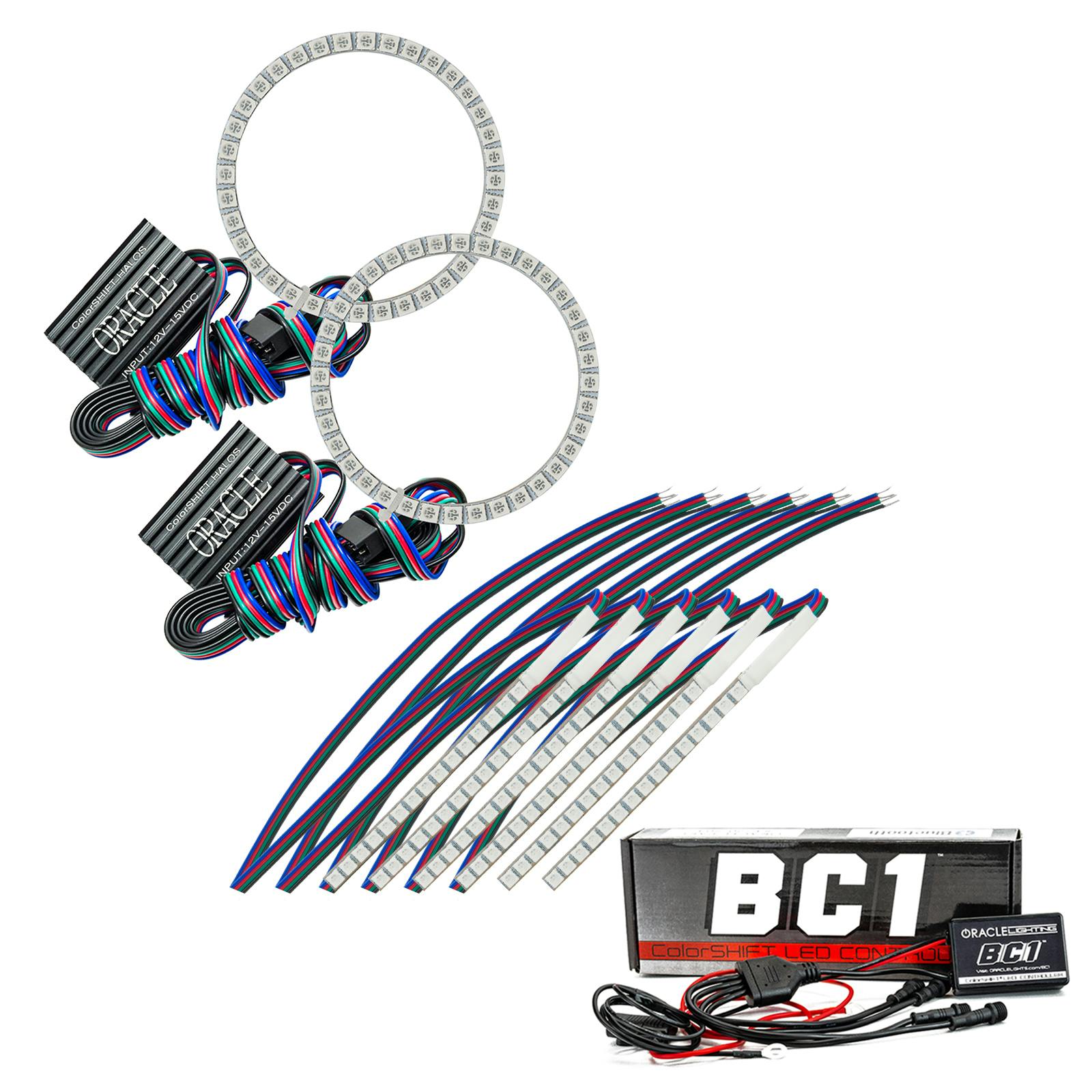 Oracle Lighting 2267-335 2015-2017 Ford Mustang V6/GT/Shelby CS DRL Upgrade w/Halo - w/BC2 Ctrl